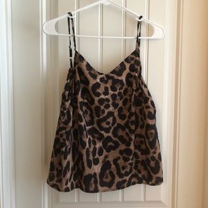 Leopard print tank top